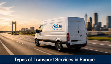 Ulike typer transporttjenester i Europa, inkludert ekspressbiler og logistikkoperasjoner med full lastebil